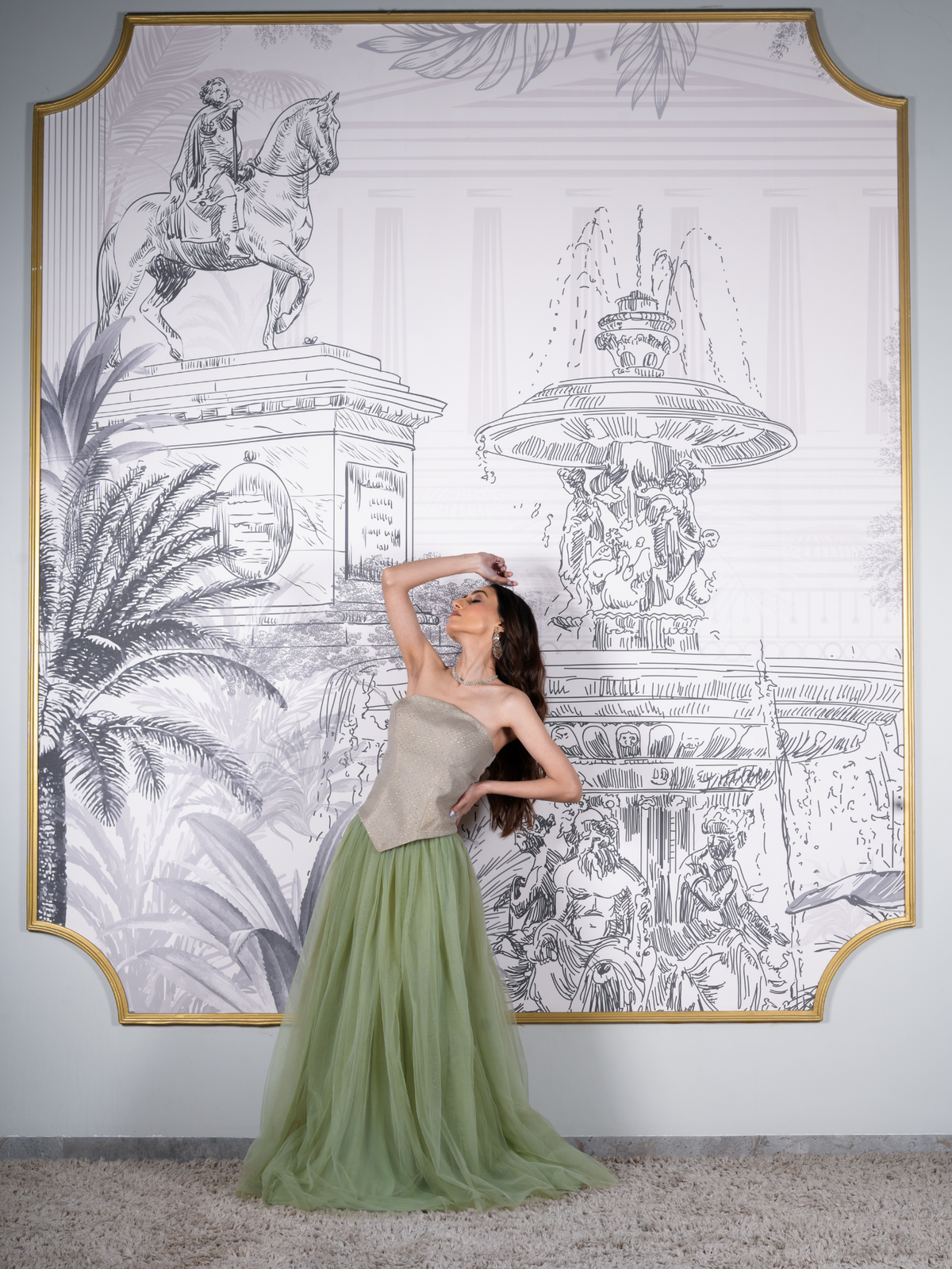 Jade Lehenga