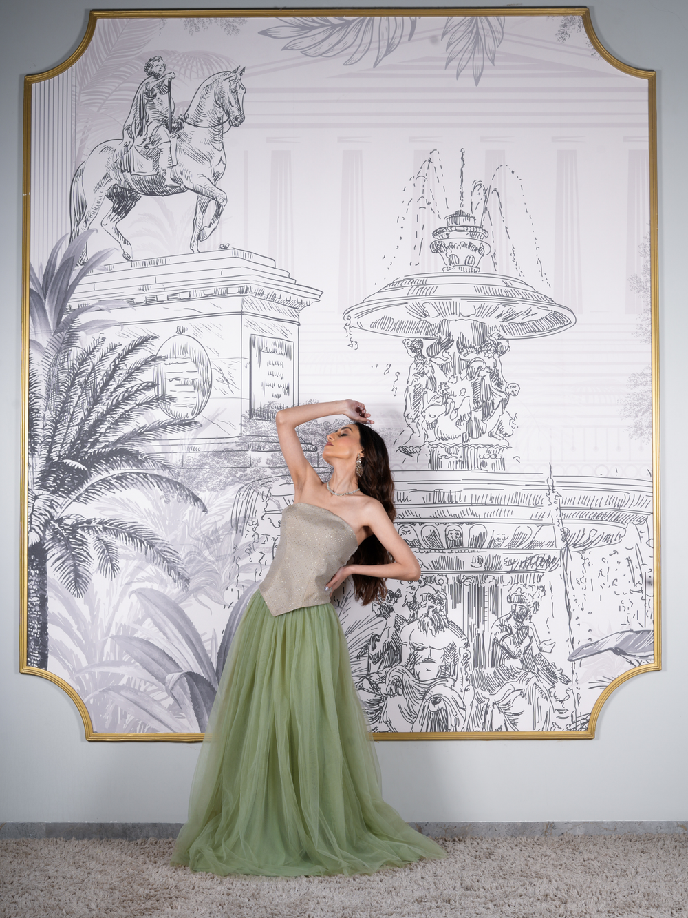 Jade Lehenga