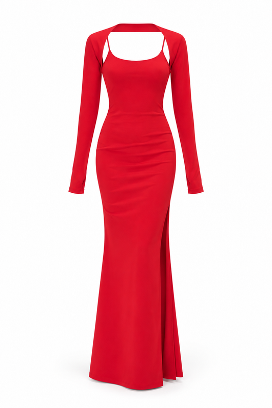 Scarlet Dress + Shrug