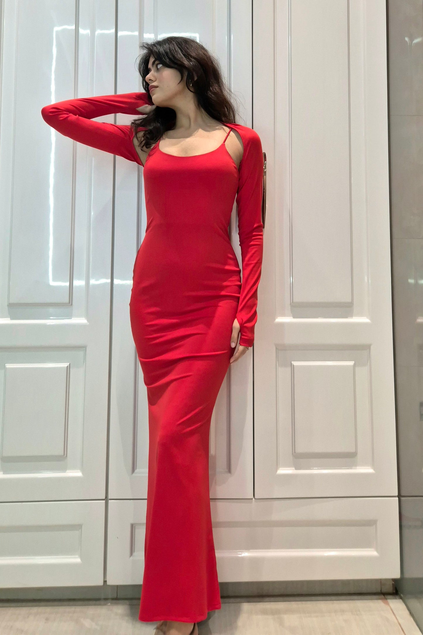 Scarlet Dress + Shrug